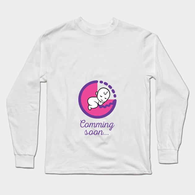 Baby coming soon Long Sleeve T-Shirt by Amrshop87